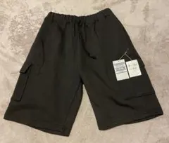 未使用メンズショートパンツM 綿100% 厚地ブラックのサムネイル