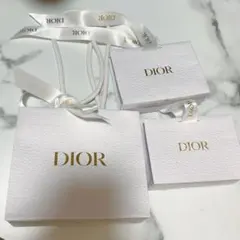 Dior ショップ袋　ショッパーバッグ　3点　リボン付き