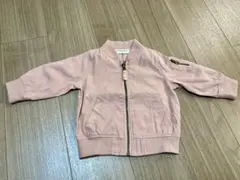 80 アウター ブルゾン 羽織り ジャンパー ピンク 女の子 ベビー 子供服