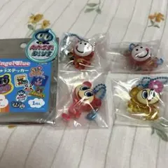 エンジェルブルー 透明マスコット 刺繍シール ハナちゃん ナカムラくん デビル