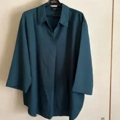 UNIQLO レーヨン混 五分袖シャツ XL