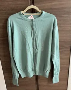 ユニクロ　UVカットスーピマコットンクルーネックカーディガン