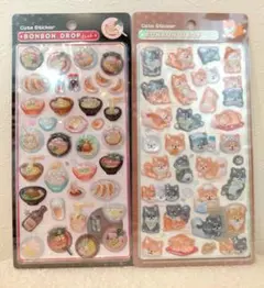 正規品　新作　和柄　第二弾　ラーメン　柴犬　ボンボンドロップシール　ボ