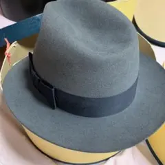 フェルトハット グレー 中折れ帽