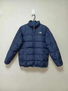 【The North Face】ボーイズXL リバーシブルダウン Navy