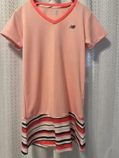 New Balance テニスウェア ピンク Vネック　同梱値下げあり