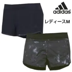 美品アディダス レディースM リバーシブルランニングショートパンツ トレーニング