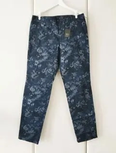 希少 美品 ネペンテス 上質 骸骨 総柄 デザイン スラックス パンツ S