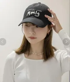 【UNISEX】Mmlg／ペーパークラフト　キャップ　CAP ブラック