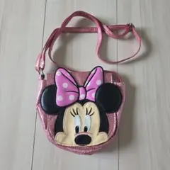 Disney Minnie Mouse ポシェット ピンク ラメのサムネイル