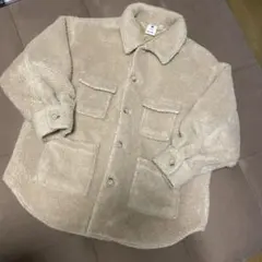 niko and... ニコアンド ダブルポケット ボアジャケット　L ベージュ