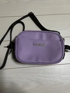 ラブトキシック　ショルダーバッグ　紫色　りぼん付き　かわいい