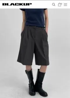 【完売品】Blackup バミューダ スラックス パンツ