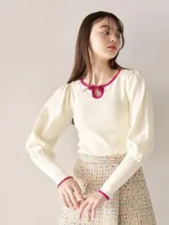 バイカラー パイピングプルオーバー TINA:JOJUN