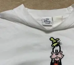 【希少レア　Disney Store グーフィー 刺繍Tシャツ 白　F】のサムネイル