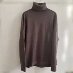 UNIQLO U メリノブレンドタートルネックセーター ブラウン