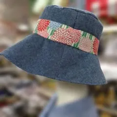 大島紬バケットハット 薔薇柄 両面正絹 選べる 内布 handmade - メルカリ