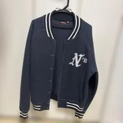 Number スタジャン N'B刺繍 グレー