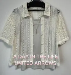 A DAY IN THE LIFE UNITED ARROWSレースシャツM美品のサムネイル
