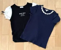【CUTE LOVE】　半袖　Tシャツ トップス　140 2点セットのサムネイル