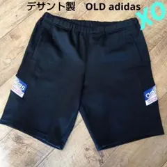 OLDadidas 90年デサント製【XO】黒 ジャージ ショートパンツ