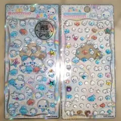 H*u様 ぷくぷくあわわちゃん ジュエルプチドロップシール 2枚セット 正規品