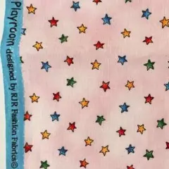 ピンク　カラフル　星柄　USAコットン　RJR