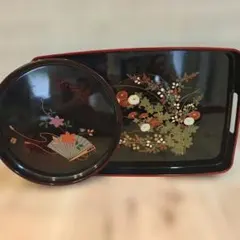 盆 漆器 　お盆セット