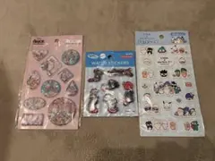 シール 3種セット 不思議の国のアリス ピングー しろたん×はぴだんぶい