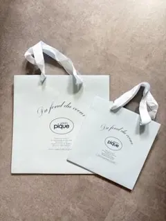 gelato pique ショップ袋 2枚セットのサムネイル