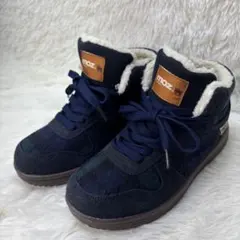 モズ moz ボアスニーカー サイドジップ ハイカットシューズ 23.5cm