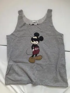 ミッキーマウス タンクトップ グレー