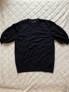 URBAN RESEARCH 黒 五分袖ニット