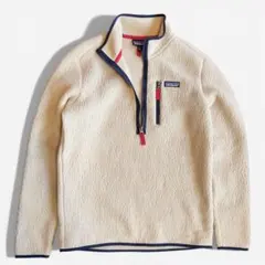 パタゴニア レトロパイルプルオーバー S エルキャップカーキ フリース　ベージュ