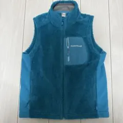 【美品】mont-bell クリマエア フリースベスト（140）