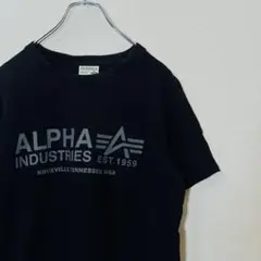【アルファ】Tシャツ Mサイズ ALPHA INDUSTRIES ブラック
