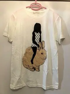 ヴィヴィアンウエストウッド 半袖Tシャツ うさぎ ラビット オーブ 刺繍 ヴィヴィアンウエストウッド 半袖Tシャツ うさぎ ラビット オーブ 刺繍