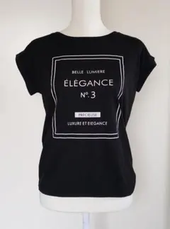 【匿名配送】イマージュ　トップス　カットソー　Tシャツ　黒のサムネイル