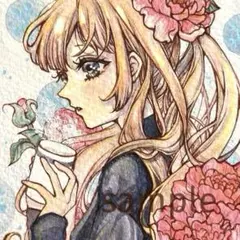 手描きイラスト オリジナルイラスト アナログイラスト 水彩画　原画 No.153