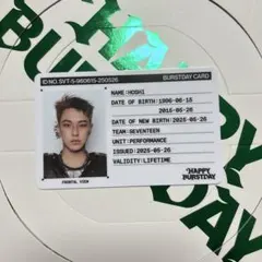 セブチ　happyburstday ホシ　IDカード