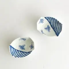 染付羊歯小皿　豆皿　有田焼やアコメヤ、徳永遊心やコトゴト、イゲ皿や統制陶器好きにのサムネイル