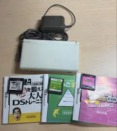 ニンテンドーDS Lite ホワイト 充電器・ゲームソフト付き