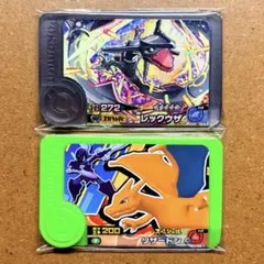 ポケモンフレンダ3弾　リザードンタッグ技　黒いレックウザ　ワンダー限定