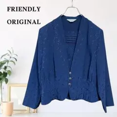 zB907【L】FRIENDLY ORIGINAL ノーカラージャケット