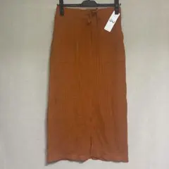 新品　GU ジーユー　ワッフルドローストリング　ナロースカート