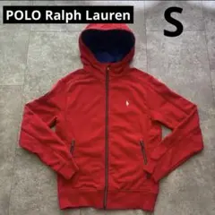 POLO Ralph Lauren フルジップパーカー　レッド　S ポニー刺繍