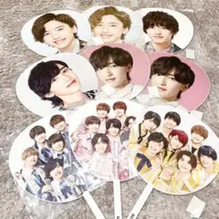 なにわ男子 道枝駿佑 ジャンボうちわ　9点　まとめ売り　個人　集合