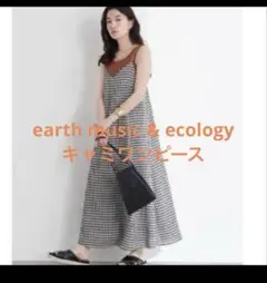 earth music & ecology ギンガムチェックキャミワンピース