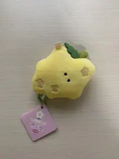 つぶらな瞳のお花屋 ぬいぐるみマスコット 黄色い花