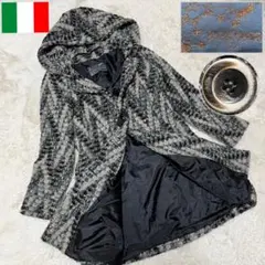 美品❣️イタリア製　ロングコートSUPEPOSER ✨ グラングリ イタリア製生地ピュアカシミヤロングコート | ライトアップ